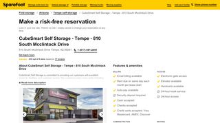 
                            12. CubeSmart Self Storage - Tempe - 810 South Mcclintock Drive ... - Cubesmart Self Storage Portal