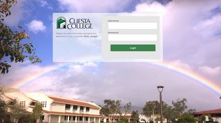 
                            8. Cuesta Login Service - My Cuesta College Portal