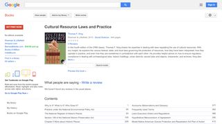 
                            8. Cultural Resource Laws and Practice - Icrmp Online University Portal