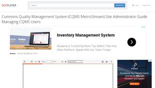 
                            7. Cummins Quality Management System (CQMS MetricStream ... - Cummins Cqms Login