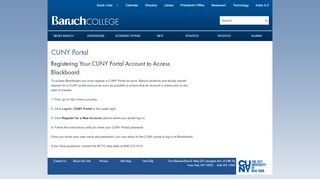 
                            8. CUNY Portal - Baruch College - St Portal New Account