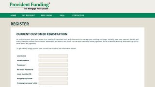 
                            5. Current Customer Registration - Provident Funding - Providentfunding Com Portal
