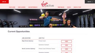 Current Opportunities at Virgin Active - Virgin Active Jobs Portal