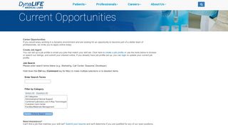 
                            8. Current Opportunities - DynaLIFE - Dynalife Portal