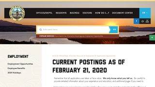 
                            7. Current Postings as of January 31, 2019, Remember that all ... - Gila County - Gila County Hr Portal
