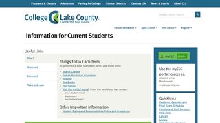 
                            3. Current Student | College of Lake County - Clc Student Portal