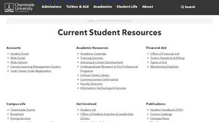 
                            2. Current Student Resources - Chaminade University - Chaminade University Portal
