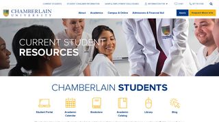 
                            2. Current Students - Chamberlain - My Chamberlain Student Portal