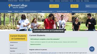 
                            8. Current Students | Current Students at Cumberland | Rowan ... - Cumberland College Sign In
