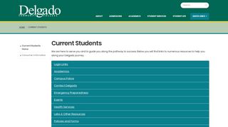 Current Students - Delgado CC - Canvas Delgado Portal