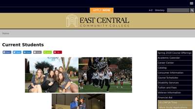 
                            4. Current Students | East Central Community College