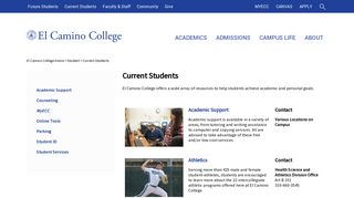 
                            9. Current Students - El Camino College - El Camino College Myecc Portal