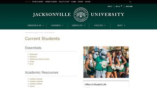 
                            2. Current Students | Jacksonville University in Jacksonville, Fla. - University Alliance Ju Portal