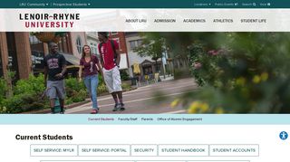 
                            1. Current Students - Lenoir-Rhyne University - Lr Student Portal