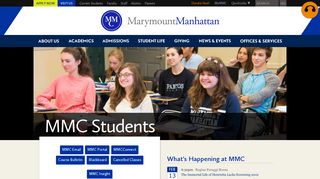 
                            4. Current Students - Marymount Manhattan College - Student Portal Mmc
