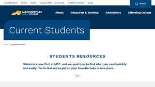 
                            5. Current Students | MCC - Madisonville Community College Blackboard Portal