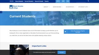 
                            5. Current Students | Mount Aloysius College - Mount Aloysius College Portal