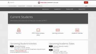 
                            1. Current Students :: Pikes Peak Community College - Pikes Peak Community College Student Portal