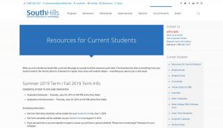 
                            8. Current Students – South Hills School of Business & Technology - Student Portal Central Penn