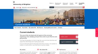 Current students - University of Brighton - Brighton Uni Portal