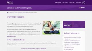 
                            4. Current Students - Western Carolina University - Wcu Student Portal
