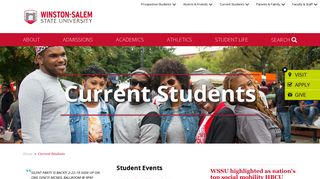 Current Students - Winston-Salem State University - Wssu Banner Portal
