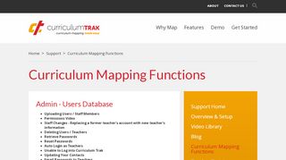 Curriculum Mapping Functions - Curriculum Trak - Https Www Curriculumtrak Com Login