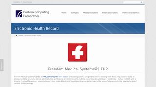 
                            6. Custom Computing Corporation » Electronic Health Record - Freedom Medical Clinic Patient Portal