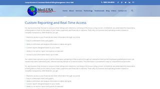 
Custom Reporting and Real-Time Access | MedUSA Healthcare ...
