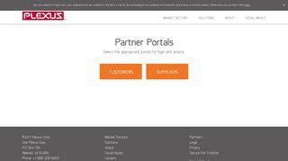 
Customer and supplier partner portals | Plexus
