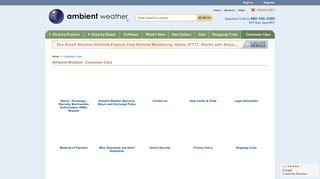 
                            4. Customer Care - Ambient Weather - Ambient Weather Portal