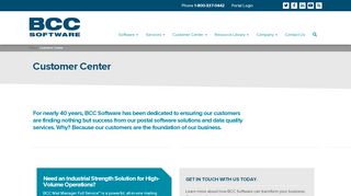 
Customer Center - BCC Software
