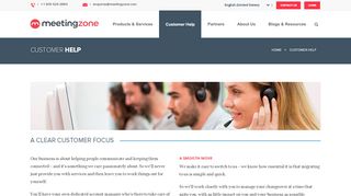 
Customer Help | MeetingZone  
