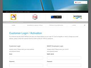 Customer Login / Activation - BASF