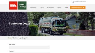 
                            7. Customer Login | Logout - The Green Waste Club - Biffa Customer Portal
