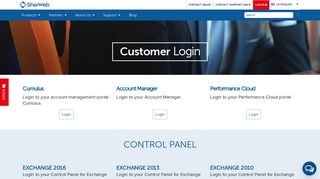 
                            1. Customer Login | SherWeb - Ihostexchange Portal