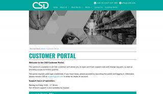 
                            3. Customer Portal - CSD - Computer Systems for Distribution - Csd Support Portal