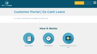 
                            2. Customer Portal | Oz Cash Loans - Oz Cash Loans Portal