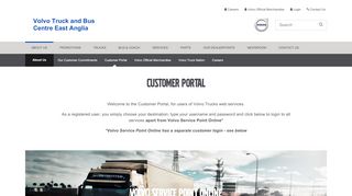 
                            2. Customer Portal - Volvo Trucks - Anglian Sales Portal