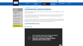 
                            4. Customer Portals - CRH Canada - Crh Portal