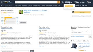 
                            7. Customer reviews: Body Beast DVD Workout ... - Amazon.com - Body Beast Sign In
