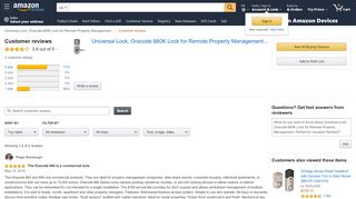 
Customer reviews: Universal Lock. Oracode ... - Amazon.com  

