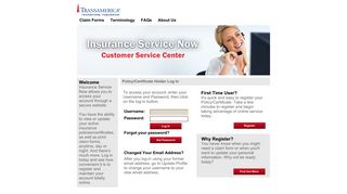 
                            7. Customer Service Center - Transamerica Life Insurance Company Portal