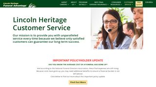 
                            6. Customer Service | Lincoln Heritage Life Insurance Company® - Lincoln Heritage Life Agent Portal