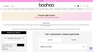 
                            4. Customer Service | Track my Order | Contact Us at Boohoo.com - Boohoo Returns Portal