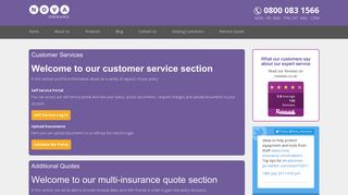 
                            6. Customer Services - Nova Insurance - Nova Insurance Portal