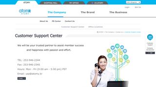 
Customer Support Center - Atomy
