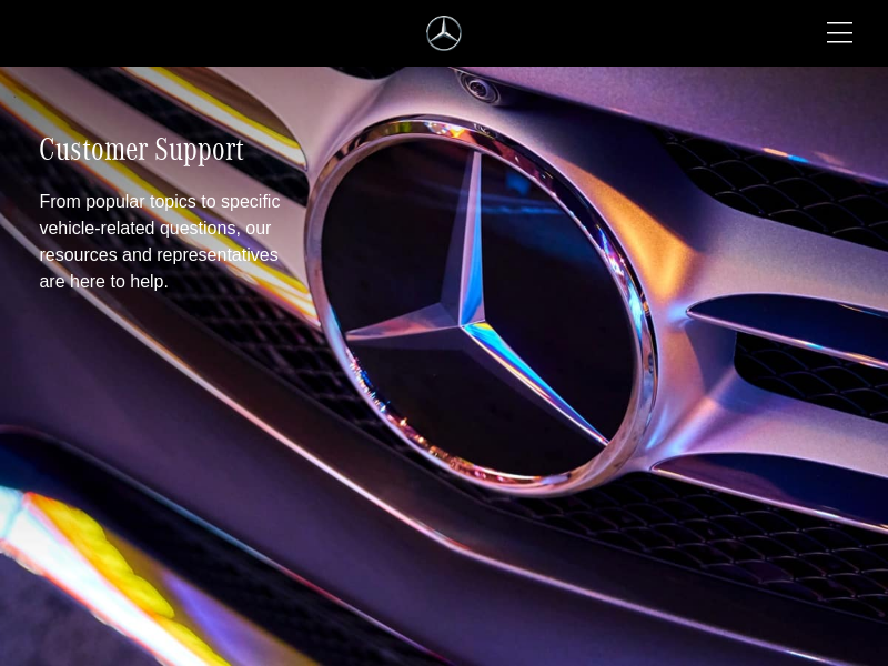 
                            5. Customer Support | Mercedes-Benz USA