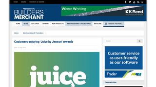 
                            6. Customers enjoying 'Juice by Jewson' rewards - Professional ... - Jewson Rewards Login