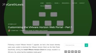 
                            5. Customising the VMware Horizon Web Portal - Part 1 - vGarethLewis - Vmware Horizon Web Portal